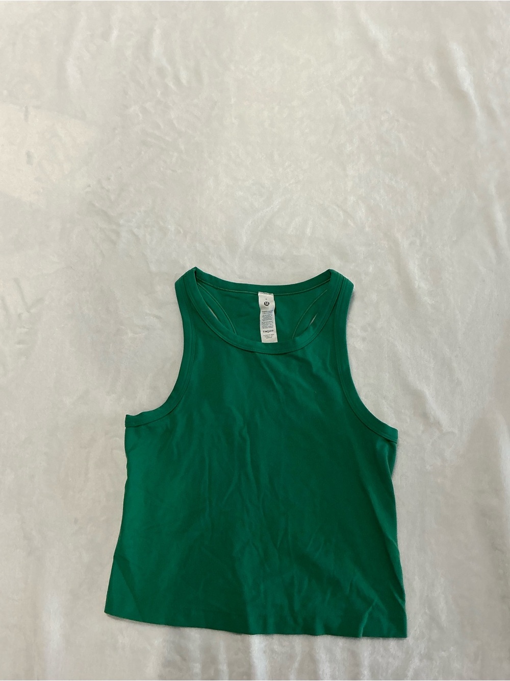 Lululemon Emerald Green Ribbed Tank
